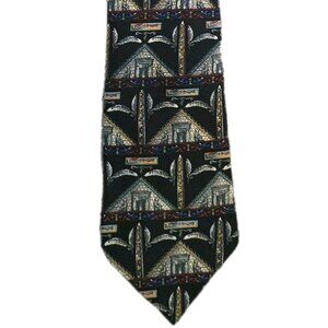 The Metropolitan Museum of Art (100% Silk) Men's Tie - Pyramid Pattern